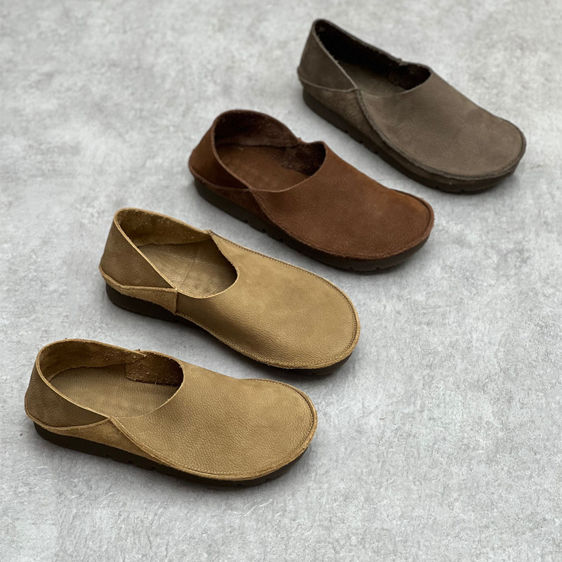 Loafer Flat Women - Sapatos Femininos de Couro Legítimo, Estilo