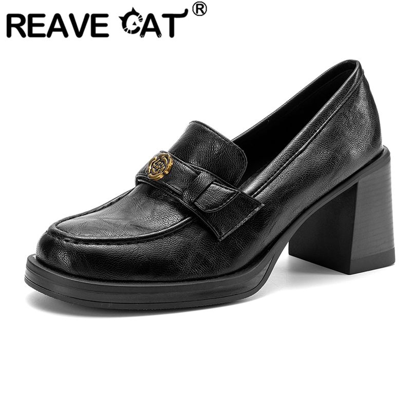 Women'S Shoes Extended Sizes - Sapatos Femininos REAVE CAT Pretos com