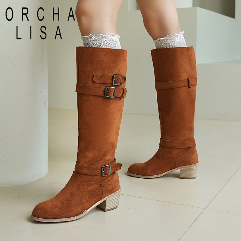 Women'S Shoes Extended Sizes - Orcha lisa 2025 retro feminino joelho