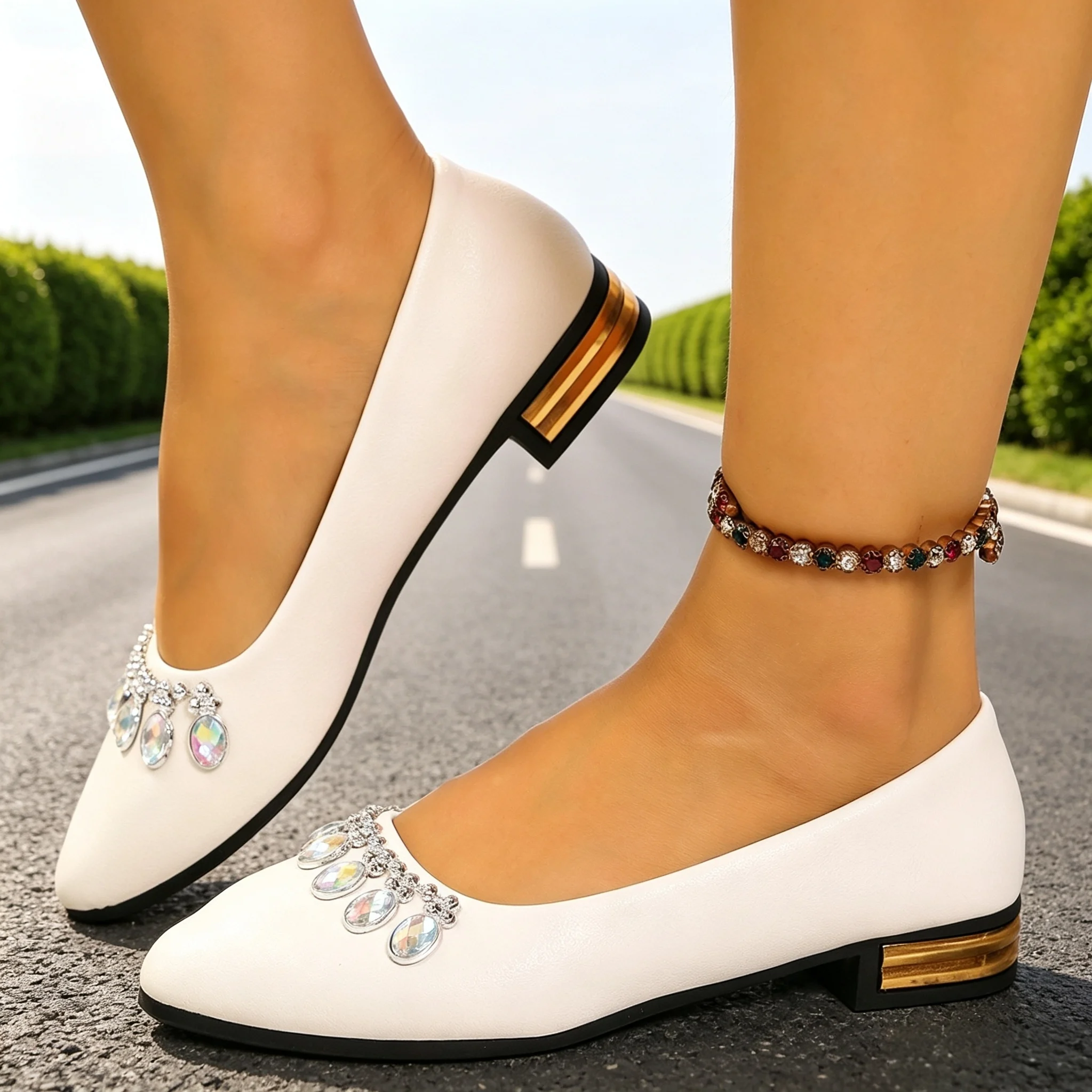Loafer Flat Women - Sapatilhas Femininas de Bico Fino, Tamanhos