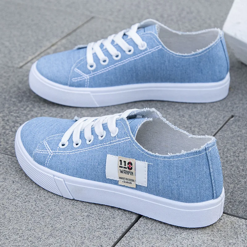 Kids Shoes Women - Tênis Feminino de Lona Cano Baixo