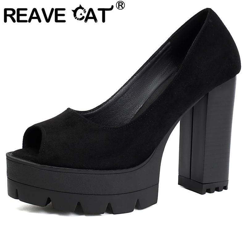 Women'S Shoes Extended Sizes - Sandálias Femininas Pretas Sexy REAVE CAT