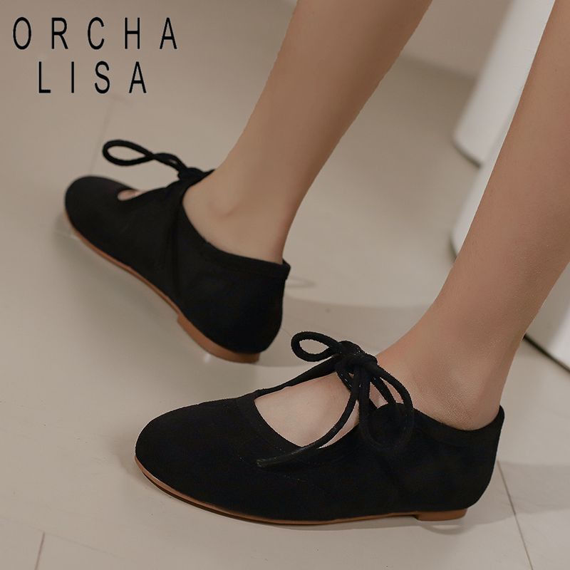 Women'S Shoes Extended Sizes - Sapatos Femininos ORCHA LISA de Camurça