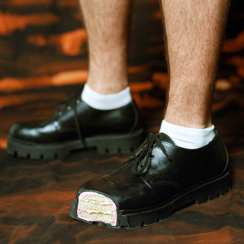 Women Shoes Black - Bolo fundo grosso derby sapatos de