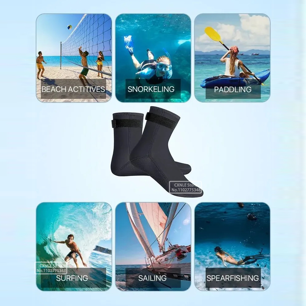5mm neoprene meias de mergulho - Women'S Shoes Neuropathy avaliação e preço
