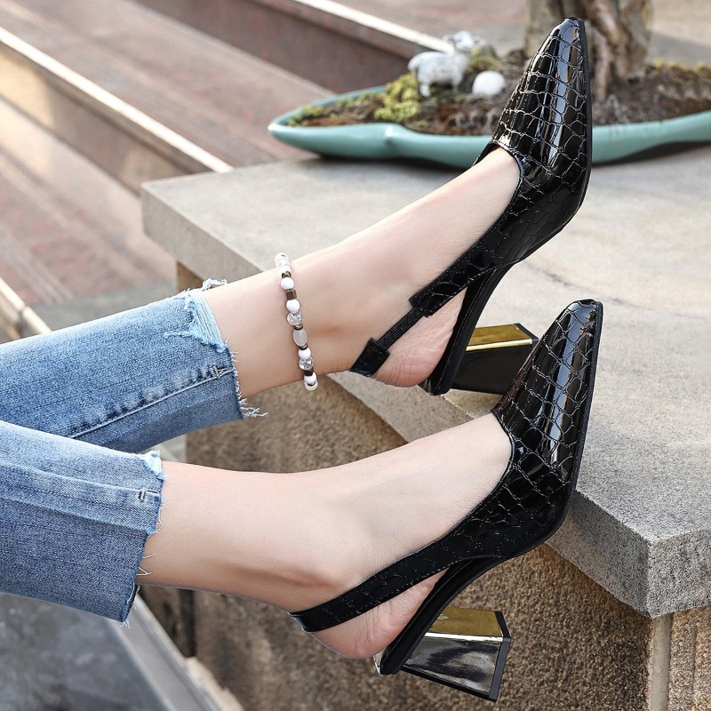Verão sandálias de salto alto  - Women Shoes Black avaliação e preço