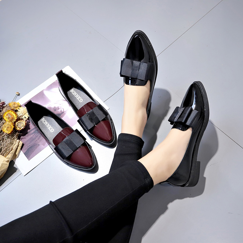 Sapatos de Couro Sintético Pre - Women Shoes Black avaliação e preço