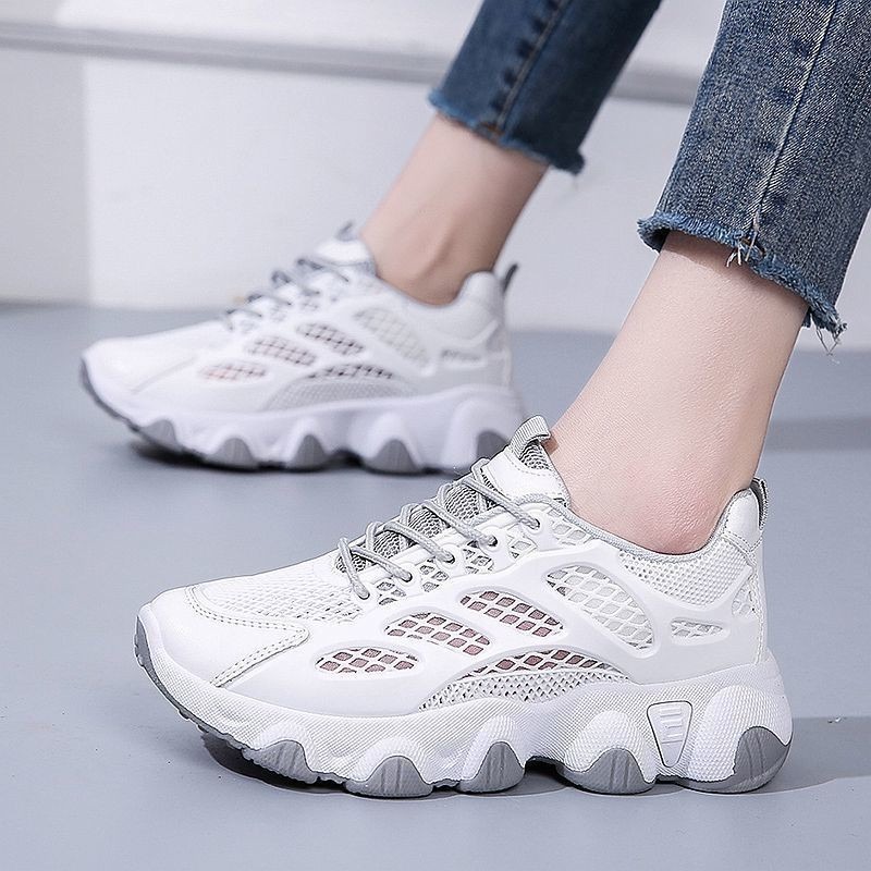 Malha respirável chunky tênis  - Women'S Shoes Running Sports avaliação e preço
