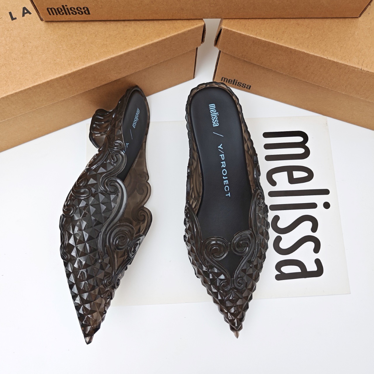 Mini melissa tribunal apontou  - Court Heel Pointed avaliação e preço