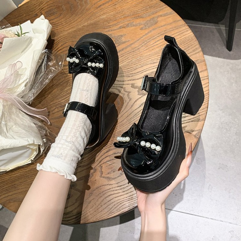 Sapatos Lolita 2026 Pretos com - Women Shoes Black avaliação e preço
