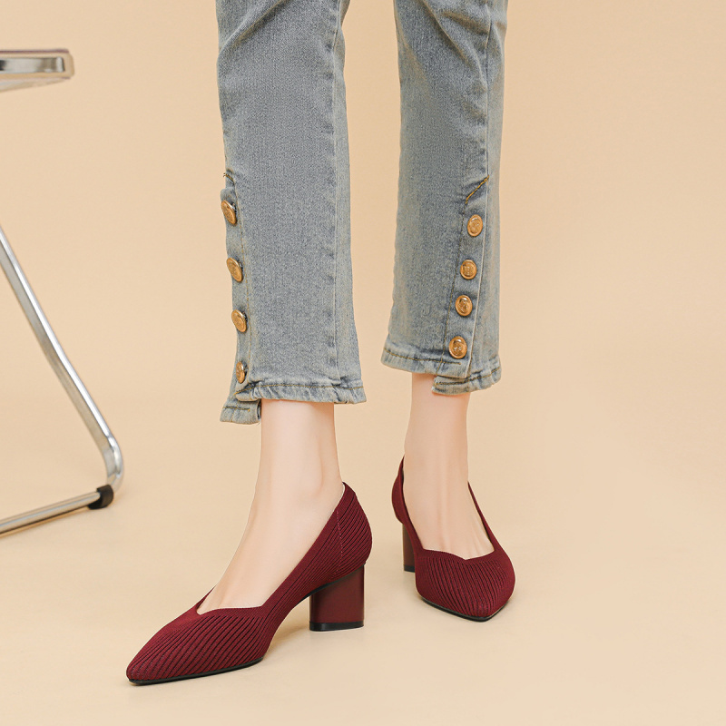Sapatos Femininos de Salto Alt - Court Heel Pointed avaliação e preço