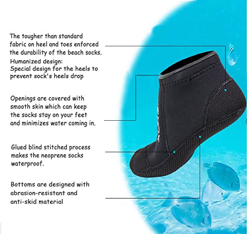 3mm Neoprene Mergulho Meias Vo - Women'S Shoes Neuropathy avaliação e preço